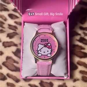 Hello Kitty Pink Rhinestone Watch